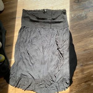 Black sleeveless swimsuit coverup dress